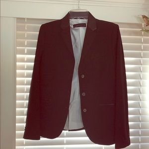 Zara Woman blazer with pleather accents